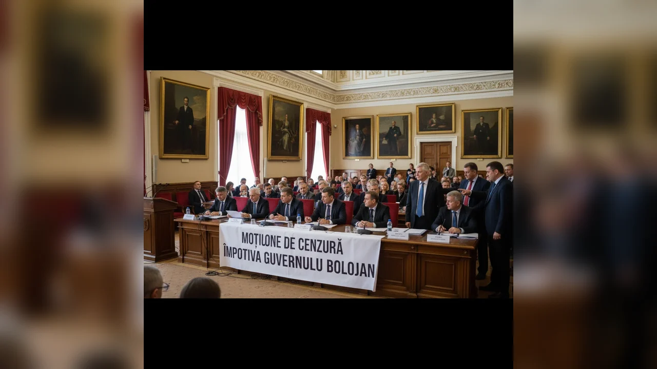 Moțiune de cenzură depusă împotriva Guvernului condus de Bolojan