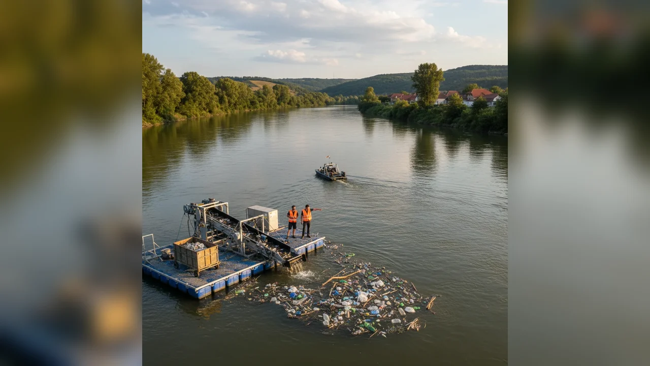 Noi tehnologii locale pentru curățarea râurilor de deșeuri plutitoare