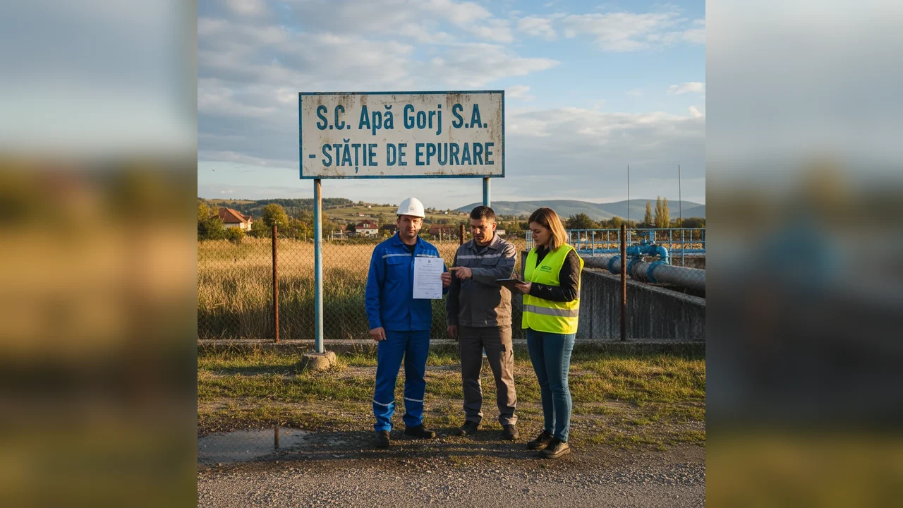 Operator de apă sancționat la Târgu Jiu după controale ale Apelor Române în Gorj