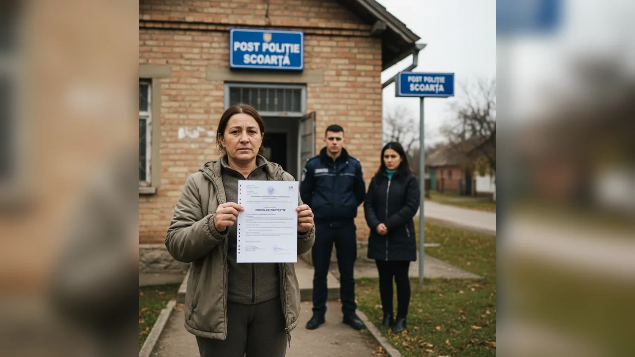 Ordin de protecție emis la Scoarța după amenințările cu moartea ale unui fiu către mama sa