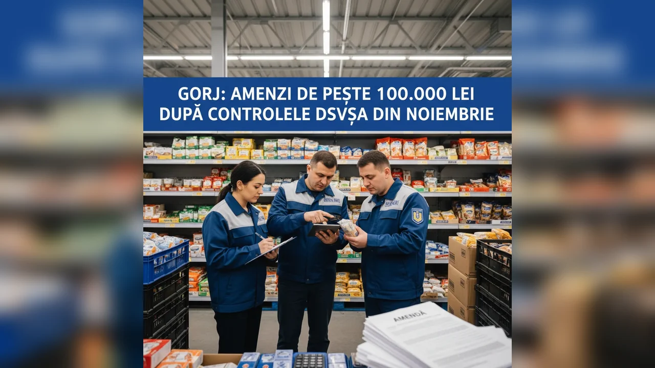 Peste 100.000 lei amenzi aplicate în noiembrie de DSVSA în urma controalelor