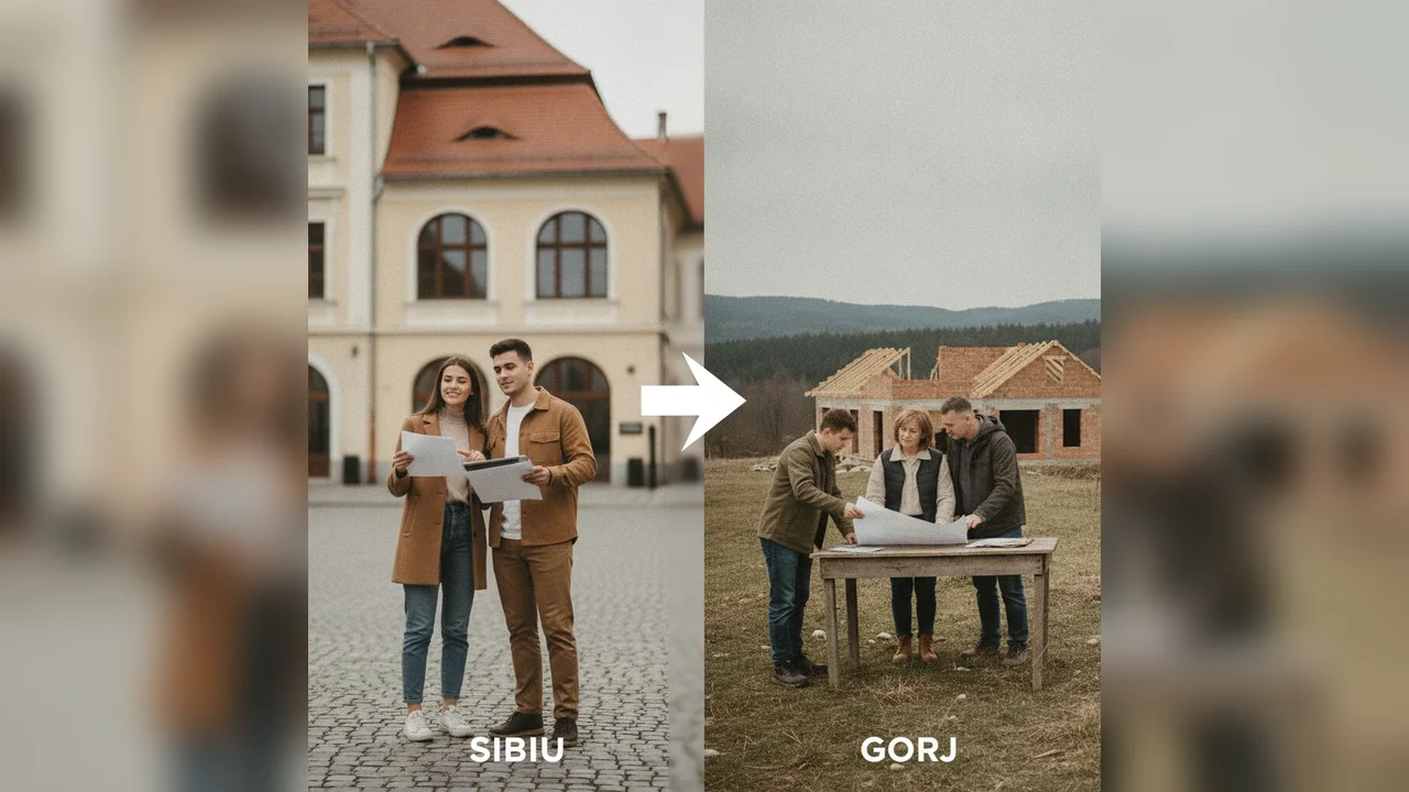 Piața imobiliară din Gorj: stabilitate și priorități locale, spre deosebire de Sibiu