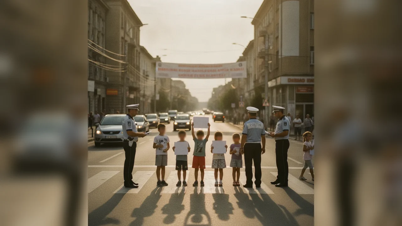 Poliția Gorj intensifică acțiunile rutiere pentru siguranța pietonilor până pe 22 septembrie