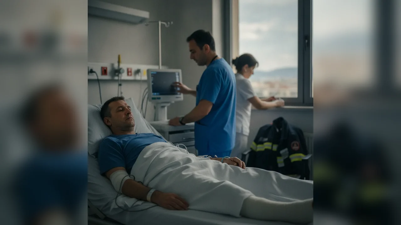 Pompier ISU Gorj, amputat de picior în Grecia după complicații medicale
