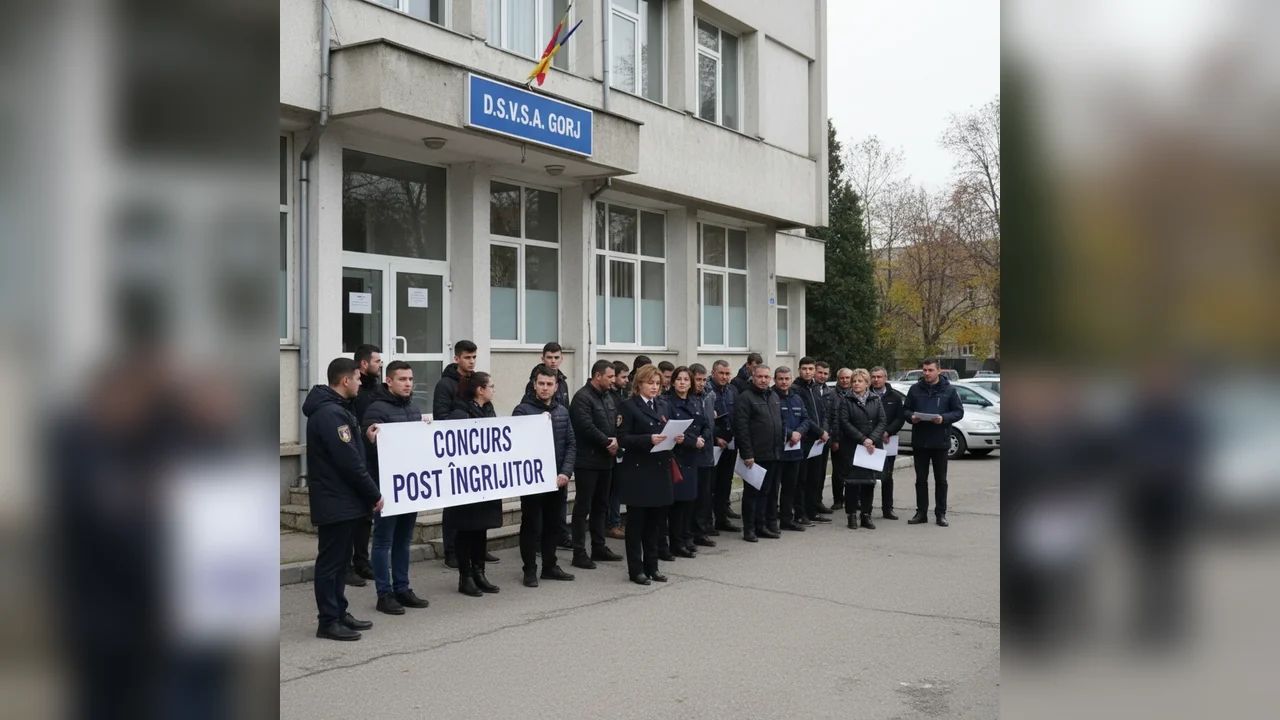 Post de îngrijitor scos la concurs de DSVSA Gorj, anunț pentru candidați din Târgu Jiu și județ