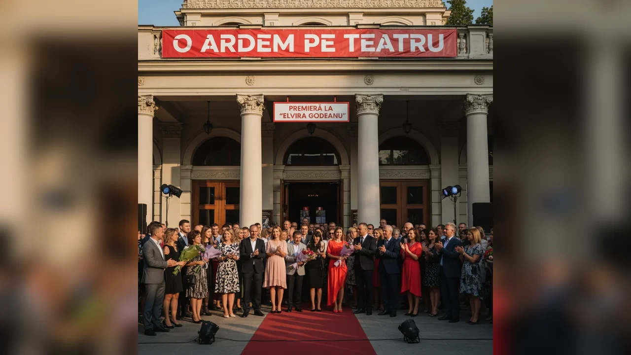 Premiera O ardem pe teatru la Teatrul Elvira Godeanu