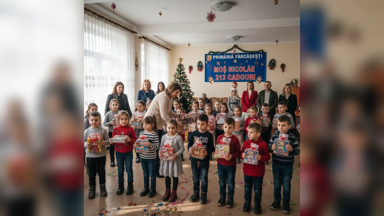 Primăria Fărcășești pregătește 213 cadouri de Moș Nicolae pentru copiii din comună