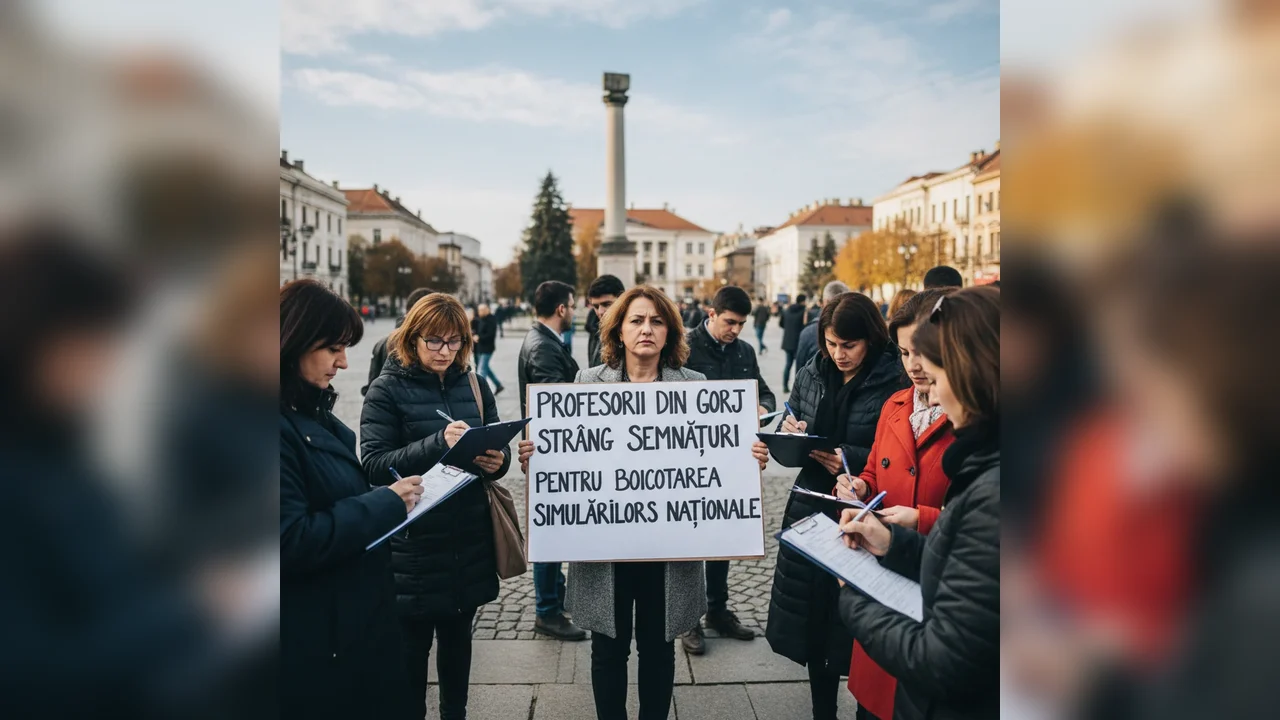 Profesorii din Târgu Jiu inițiază strângerea de semnături pentru boicotul simulărilor naționale