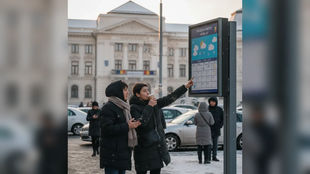 Prognoza meteo și sfaturi utile pentru târgujienii în ultima săptămână a lui 2025