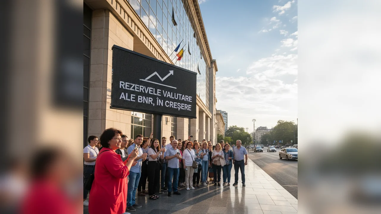 Rezervele valutare ale BNR continuă să crească în România