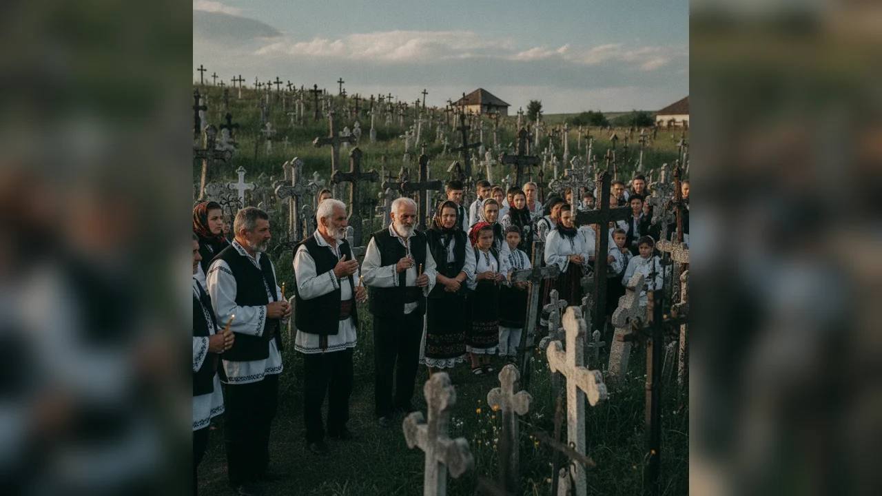 Sărbătoare la Muzeul Crucilor din Măceșu, Târgu-Cărbunești, de Ziua Crucii