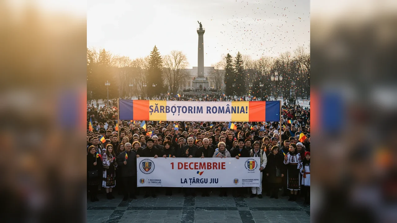 Sărbătoarea de 1 Decembrie, Ziua României, la Târgu Jiu