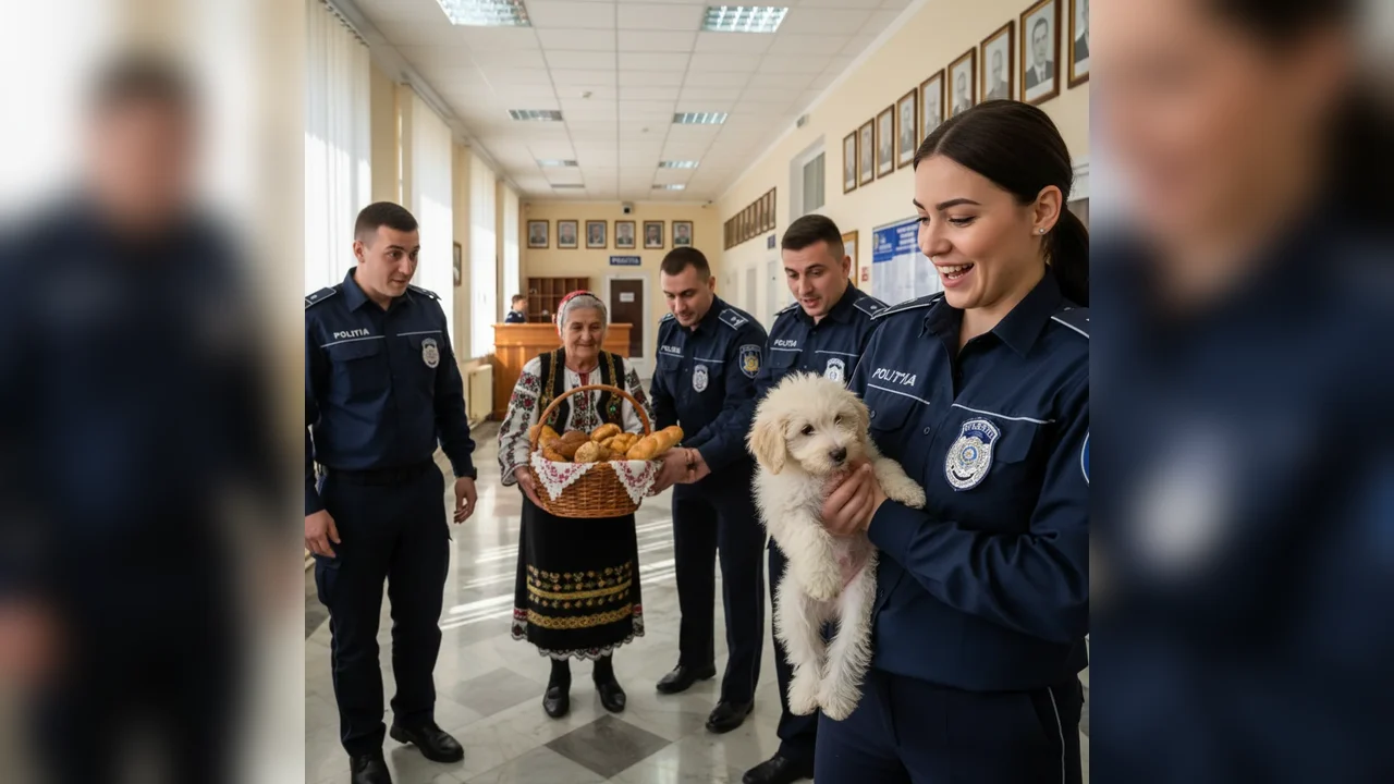 Scenă deosebită surprinsă la sediul IPJ Gorj