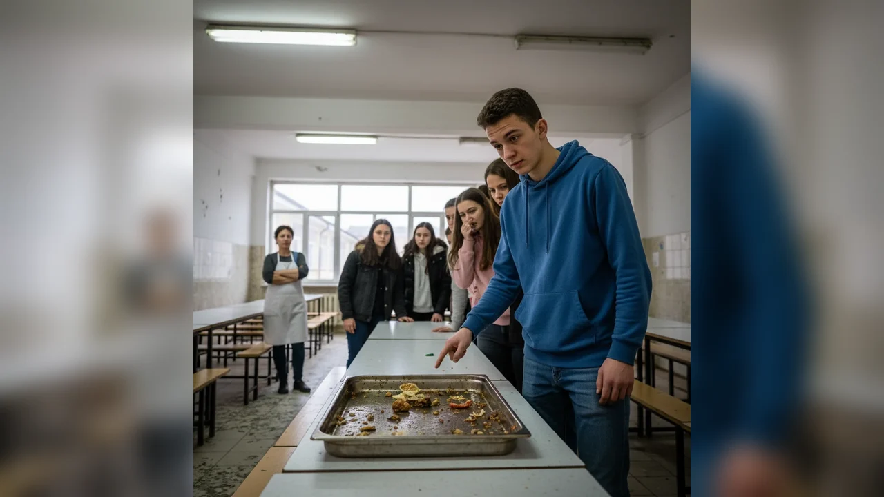 Sesizare de igienă la cantina unui liceu din Târgu Jiu, după o fotografie postată online