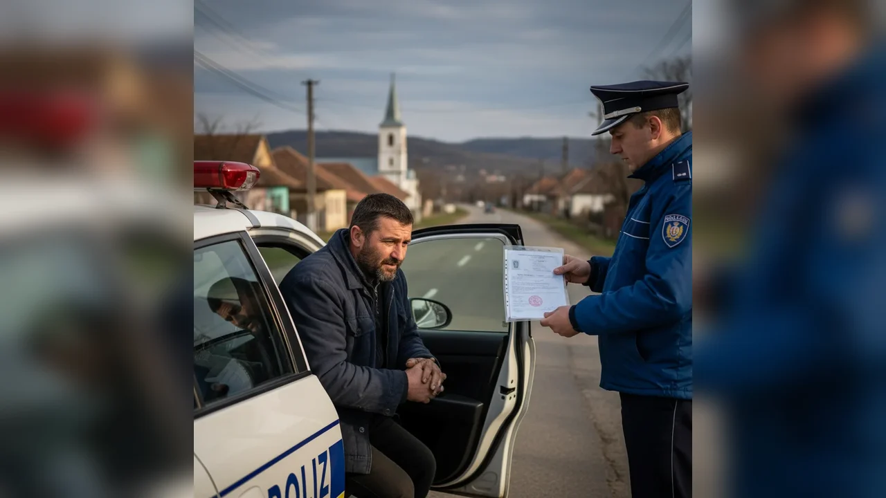 Șofer depistat în trafic la Romanești, conducând cu permisul suspendat