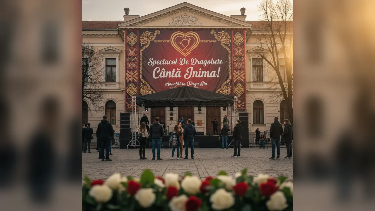 Spectacol folcloric „De Dragobete – Cântă Inima!” programat la Târgu Jiu, în amfiteatrul Colegiului „Spiru Haret”