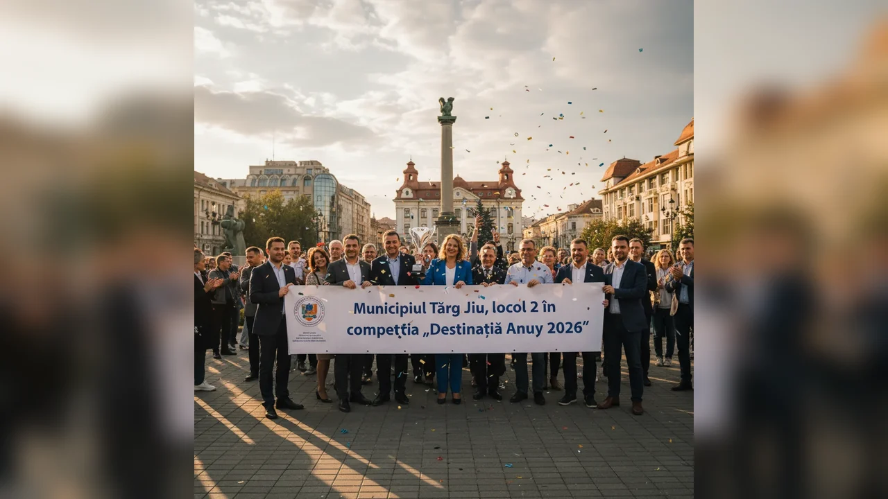 Târgu Jiu câștigă locul 2 în competiția Destinația Anului 2026