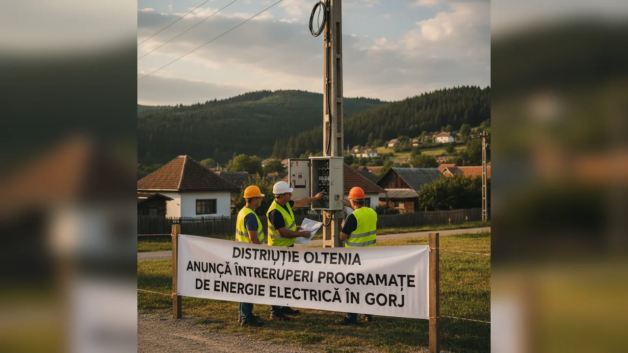 Târgu Jiu: program anunțat de întreruperi programate de energie electrică în Gorj