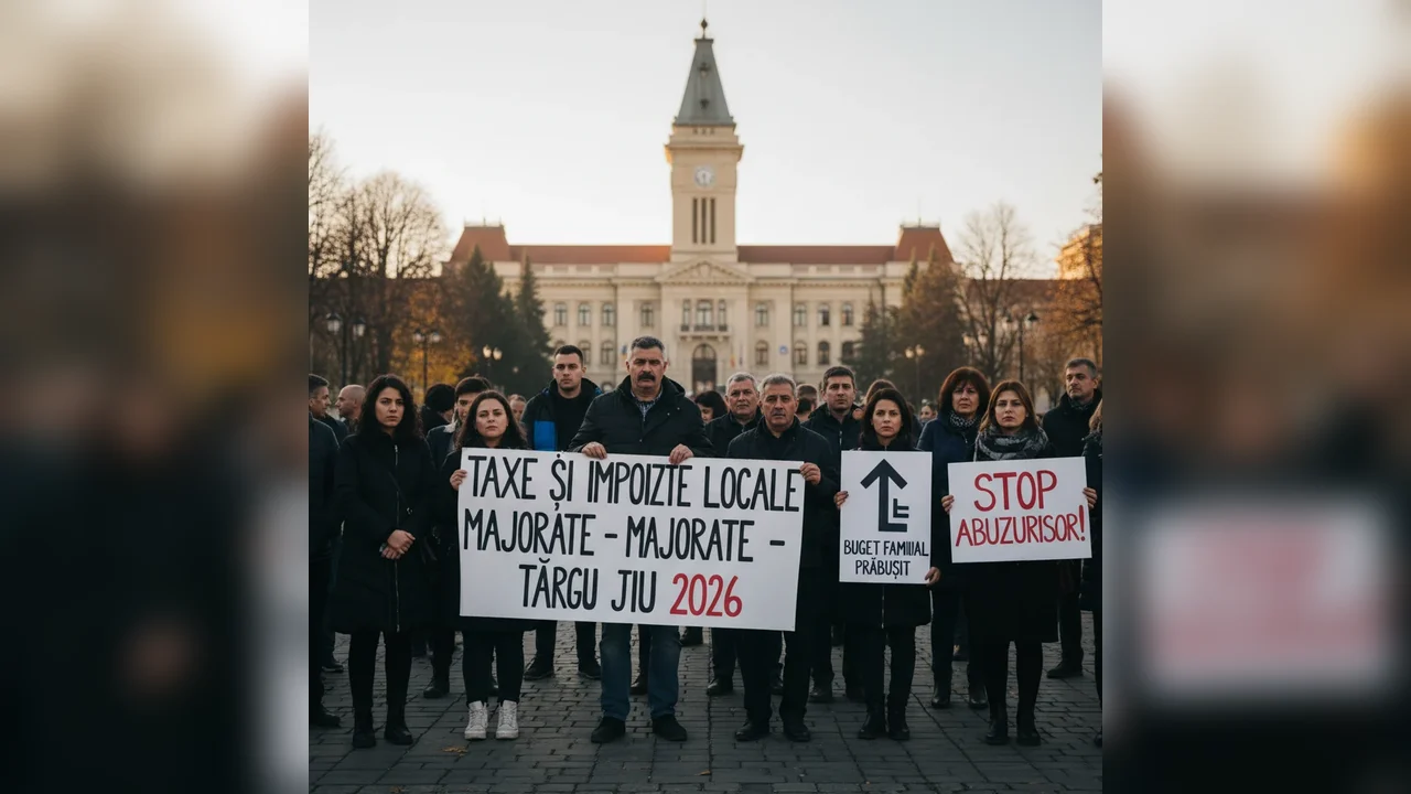 Taxele și impozitele locale vor crește la Târgu Jiu în 2026, după decizia Consiliului Local