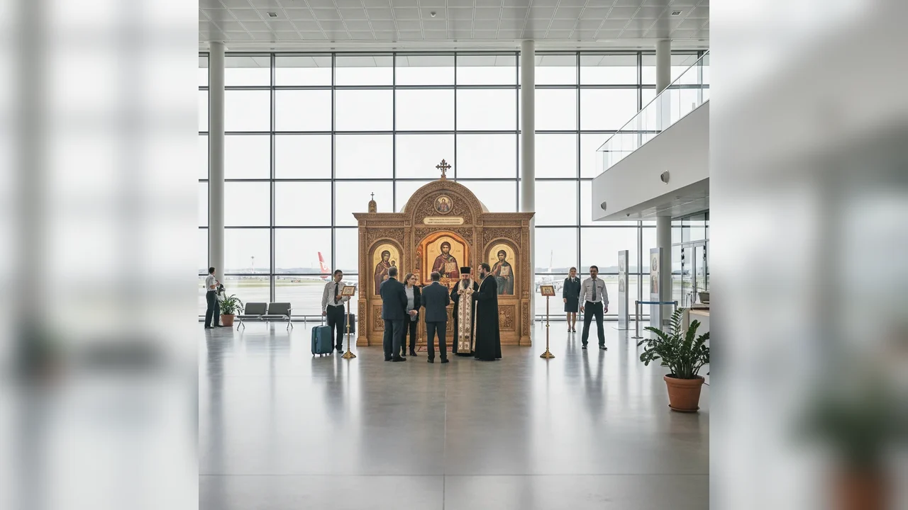 Terminalul nou al Aeroportului Craiova are o capelă dedicată sfinților Olteniei
