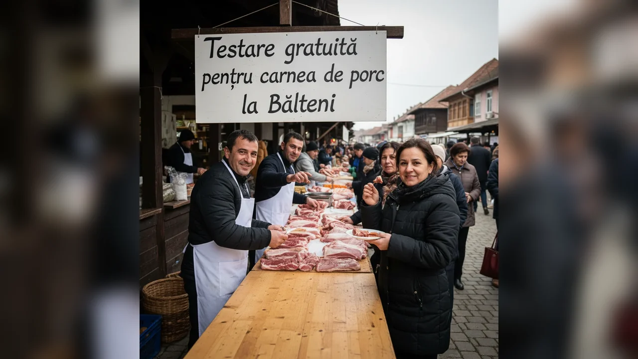Testare gratuită a cărnii de porc disponibilă acum la Bâlteni