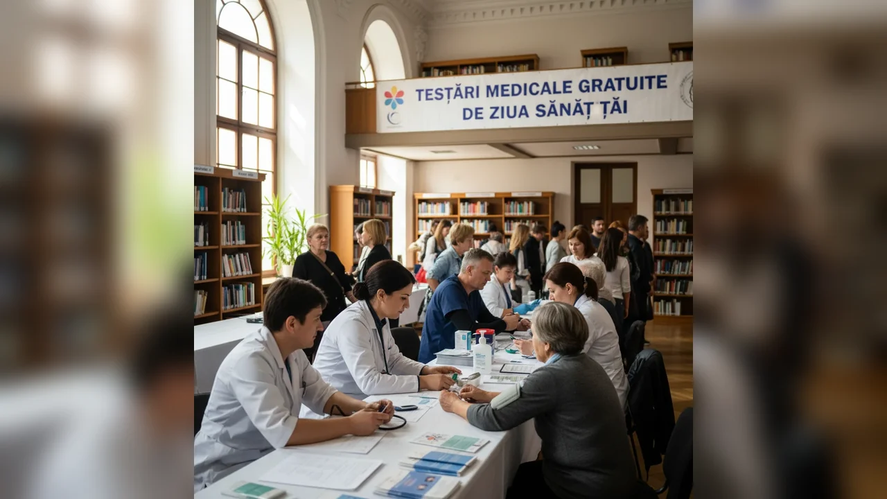 Testări gratuite de sănătate la Biblioteca Județeană de Ziua Sănătății