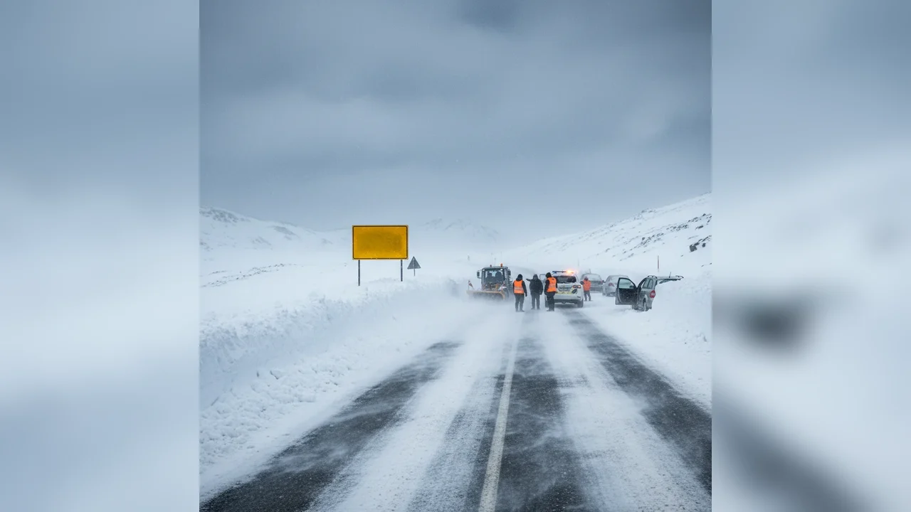 Trafic rutier închis pe DN 67C Novaci–Rânca din cauza viscolului, anunță autoritățile la Târgu Jiu
