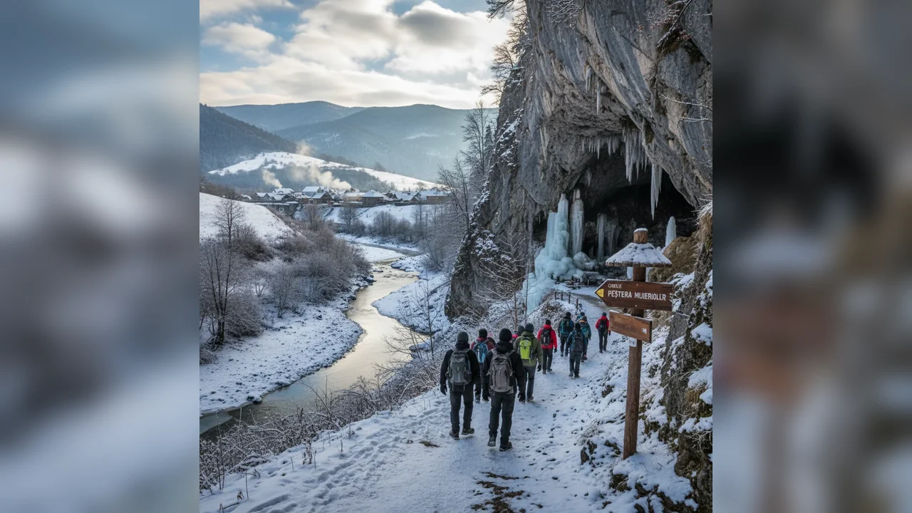 traseu Gerar – Cheile Galbenului – Peștera Muierilor, destinație turistică de excepție
