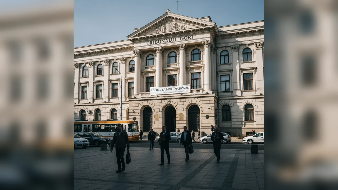 Tribunalul din Gorj urcă pe poziția a 7-a în clasamentul instanțelor din România