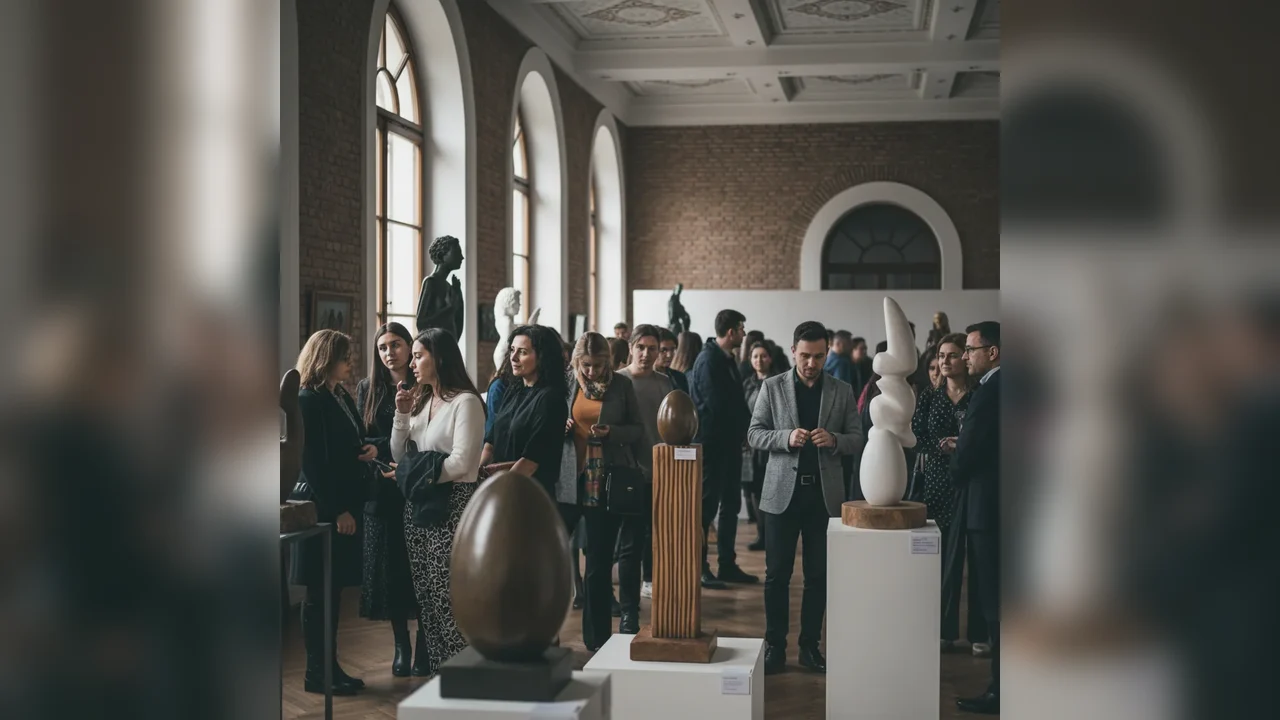 Vernisaj la Târgu Jiu: expoziție de artă europeană dedicată lui Brâncuși la Universitatea „Constantin Brâncuși”
